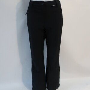 Womens Icepeak Black Insulated Ski Pants 42 EUR/US 12